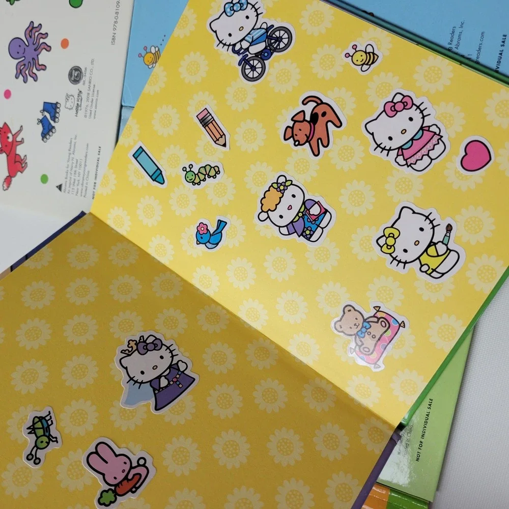 Hello Kitty A Treasure Box of Books 5 Book Set Sanrio 2008 Hardcover Stickers